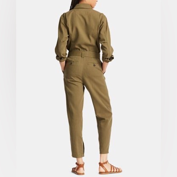 Green utility jumpsuit Polo, Ralph Lauren, size 10 - Picture 3 of 8
